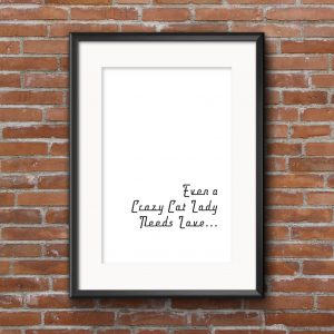 Crazy Cat Lady A4 Art Print