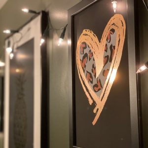 For the Love of Leopard Print - Rose Gold Foiled A4 Art Print