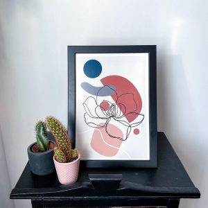 A4 Flower Art Print